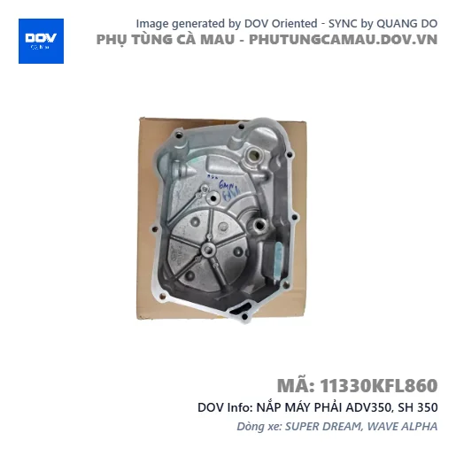 NẮP MÁY PHẢI ADV350, SH 350 — 11330KFL860