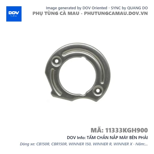 TẤM CHẮN NẮP MÁY BÊN PHẢI — 11333KGH900