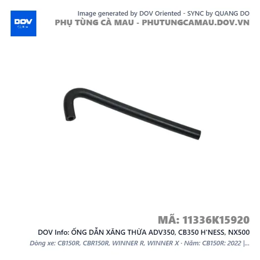 ỐNG DẪN XĂNG THỪA ADV350, CB350 H'NESS, NX500 — 11336K15920