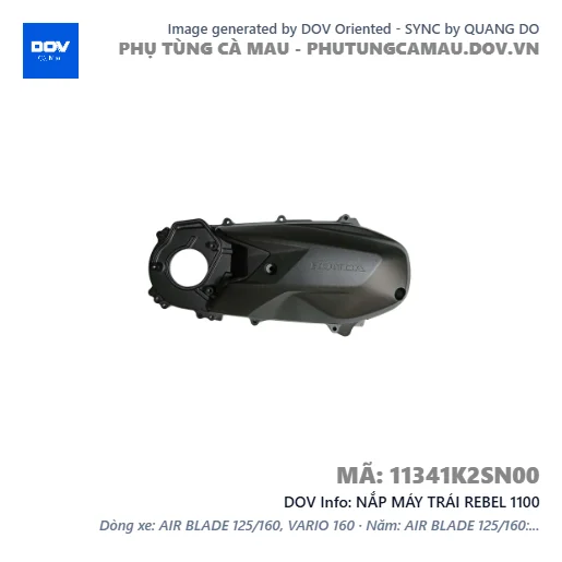 NẮP MÁY TRÁI REBEL 1100 — 11341K2SN00