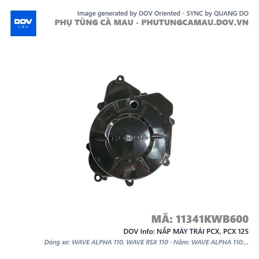 NẮP MÁY TRÁI PCX, PCX 125 — 11341KWB600