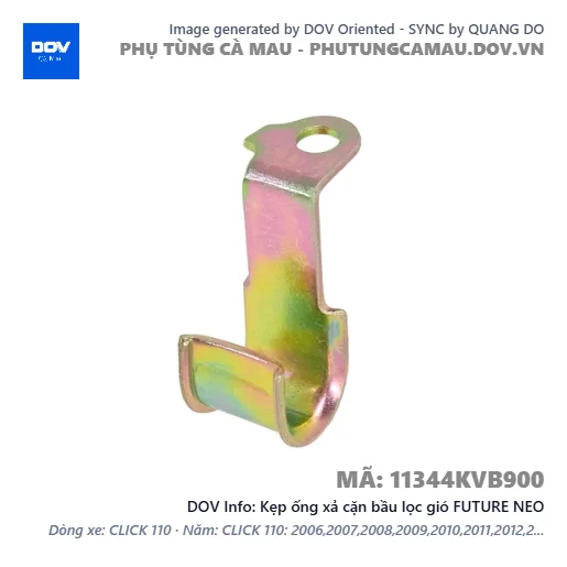 Kẹp ống xả cặn bầu lọc gió FUTURE NEO — 11344KVB900