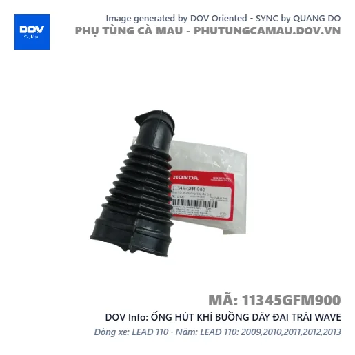 ỐNG HÚT KHÍ BUỒNG DÂY ĐAI TRÁI WAVE — 11345GFM900