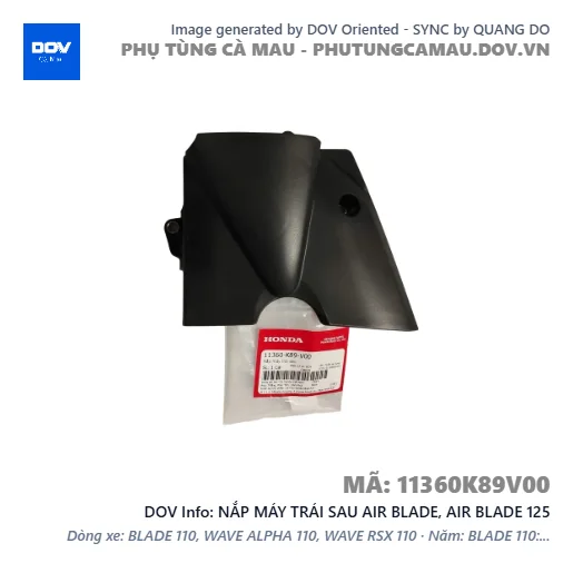 NẮP MÁY TRÁI SAU AIR BLADE, AIR BLADE 125 — 11360K89V00