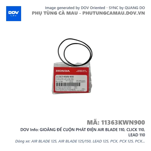 GIOĂNG ĐẾ CUỘN PHÁT ĐIỆN AIR BLADE 110, CLICK 110, LEAD 110 — 11363KWN900