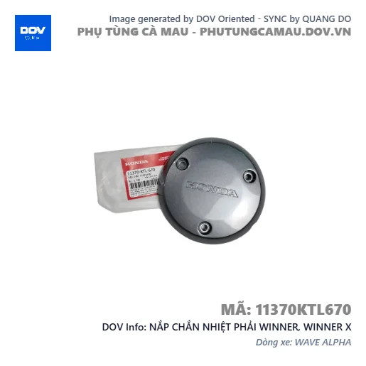 NẮP CHẮN NHIỆT PHẢI WINNER, WINNER X — 11370KTL670
