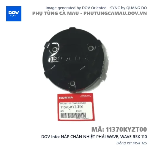 NẮP CHẮN NHIỆT PHẢI WAVE, WAVE RSX 110 — 11370KYZT00