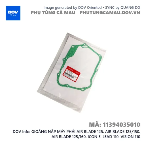 GIOĂNG NẮP MÁY PHẢI AIR BLADE 125, AIR BLADE 125/150, AIR BLADE 125/160, ICON E, LEAD 110, VISION 110 — 11394035010