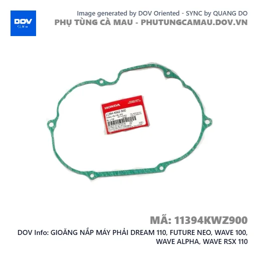 GIOĂNG NẮP MÁY PHẢI DREAM 110, FUTURE NEO, WAVE 100, WAVE ALPHA, WAVE RSX 110 — 11394KWZ900