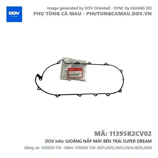GIOĂNG NẮP MÁY BÊN TRÁI SUPER DREAM — 11395K2CV02