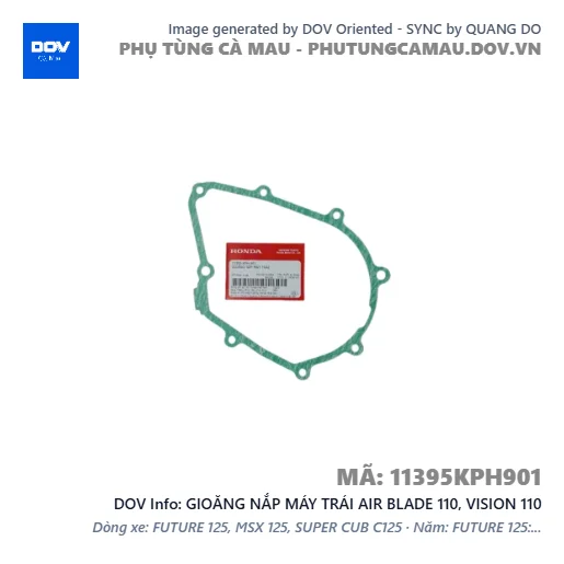 GIOĂNG NẮP MÁY TRÁI AIR BLADE 110, VISION 110 — 11395KPH901