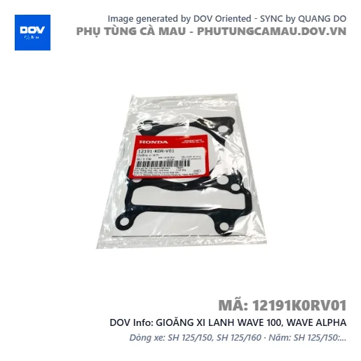 GIOĂNG XI LANH WAVE 100, WAVE ALPHA — 12191K0RV01