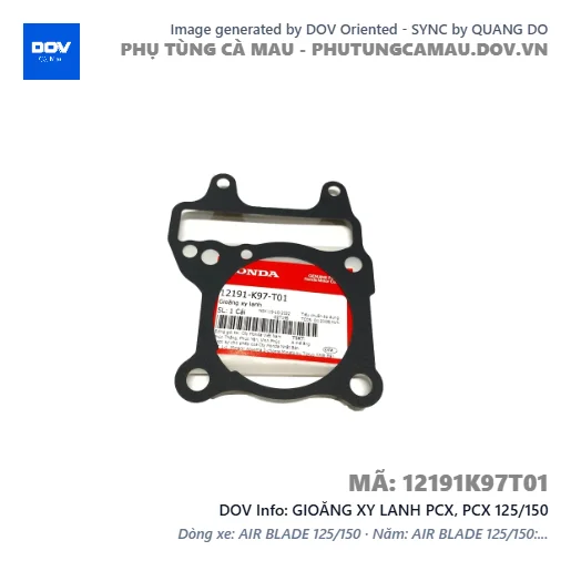 GIOĂNG XY LANH PCX, PCX 125/150 — 12191K97T01
