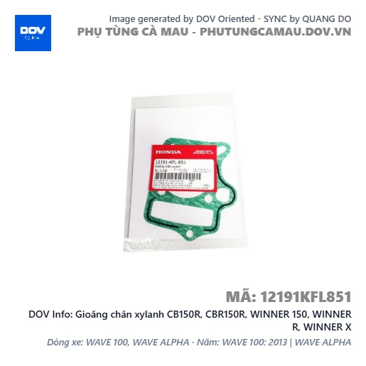 Gioăng chân xylanh CB150R, CBR150R, WINNER 150, WINNER R, WINNER X — 12191KFL851