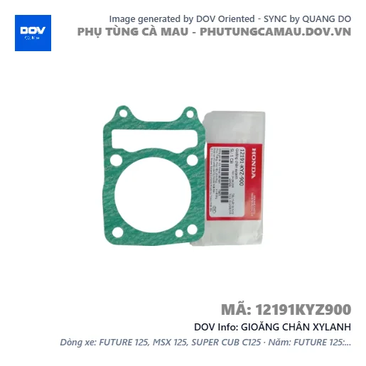 GIOĂNG CHÂN XYLANH  — 12191KYZ900