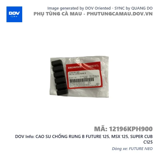 CAO SU CHỐNG RUNG B FUTURE 125, MSX 125, SUPER CUB C125 — 12196KPH900