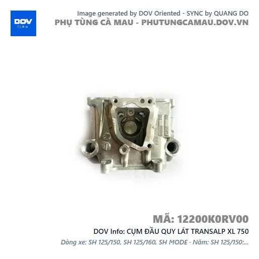 CỤM ĐẦU QUY LÁT TRANSALP XL 750 — 12200K0RV00