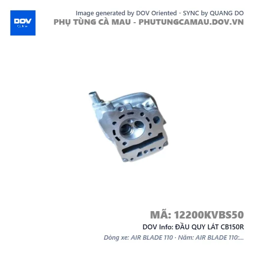 ĐẦU QUY LÁT CB150R — 12200KVBS50