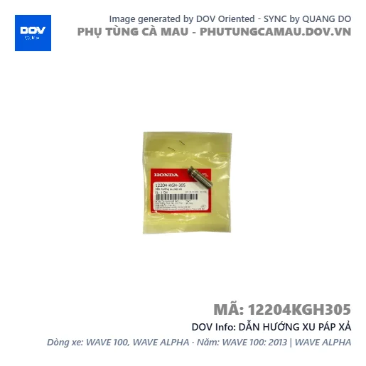 DẪN HƯỚNG XU PÁP XẢ — 12204KGH305