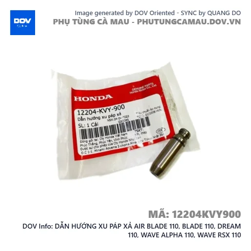 DẪN HƯỚNG XU PÁP XẢ AIR BLADE 110, BLADE 110, DREAM 110, WAVE ALPHA 110, WAVE RSX 110 — 12204KVY900