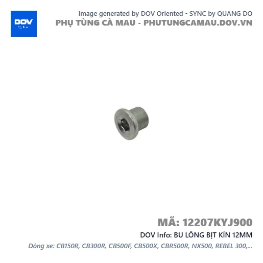 BU LÔNG BỊT KÍN 12MM  — 12207KYJ900