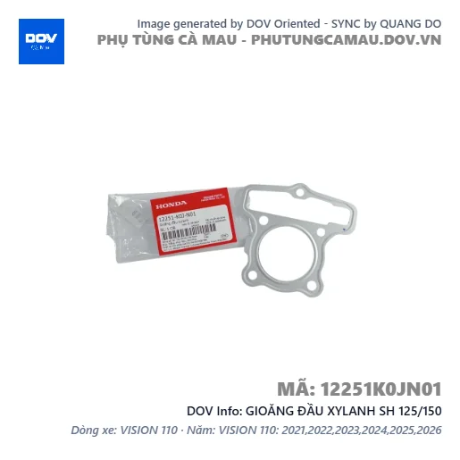 GIOĂNG ĐẦU XYLANH SH 125/150 — 12251K0JN01