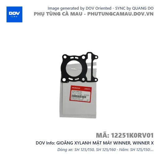 GIOĂNG XYLANH MẶT MÁY WINNER, WINNER X — 12251K0RV01