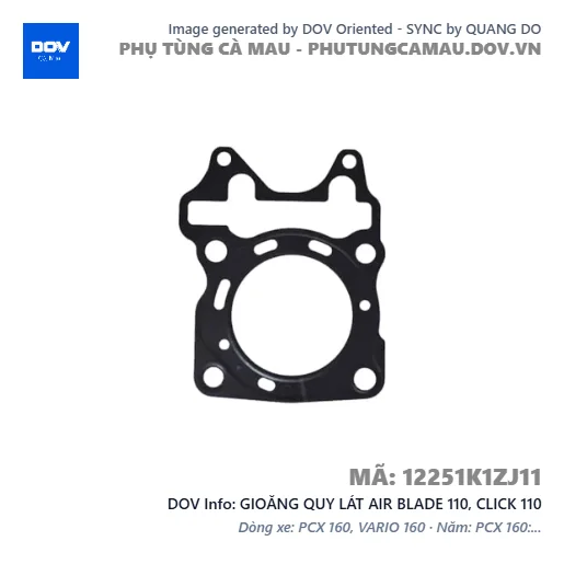GIOĂNG QUY LÁT AIR BLADE 110, CLICK 110 — 12251K1ZJ11
