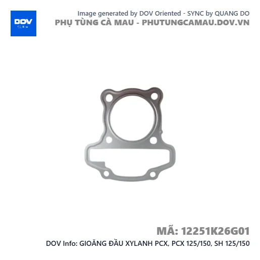 GIOĂNG ĐẦU XYLANH PCX, PCX 125/150, SH 125/150 — 12251K26G01