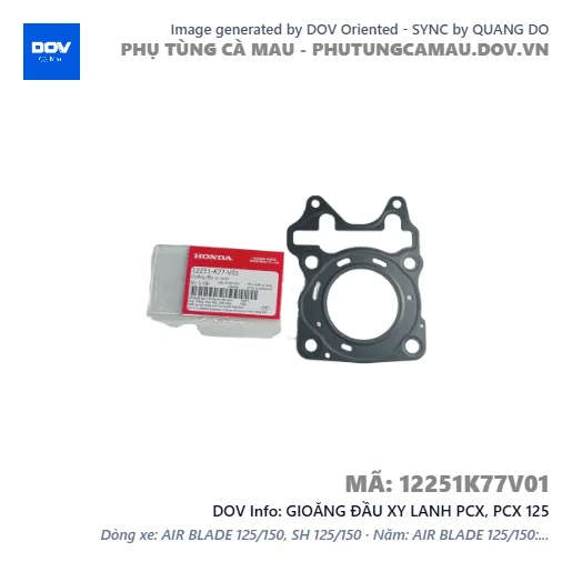 GIOĂNG ĐẦU XY LANH PCX, PCX 125 — 12251K77V01