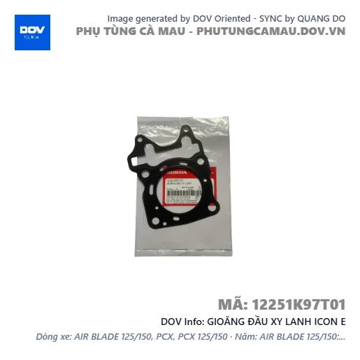 GIOĂNG ĐẦU XY LANH ICON E — 12251K97T01