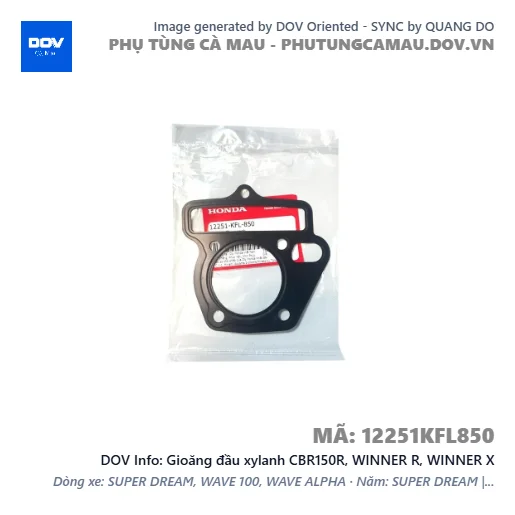 Gioăng đầu xylanh CBR150R, WINNER R, WINNER X — 12251KFL850