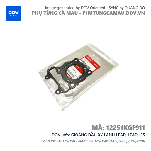 GIOĂNG ĐẦU XY LANH LEAD, LEAD 125 — 12251KGF911