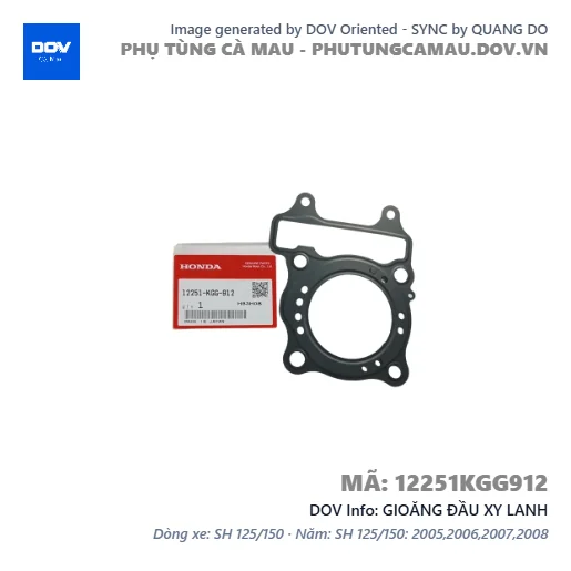 GIOĂNG ĐẦU XY LANH — 12251KGG912