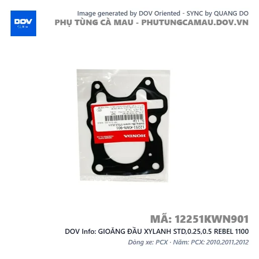 GIOĂNG ĐẦU XYLANH STD,0.25,0.5 REBEL 1100 — 12251KWN901
