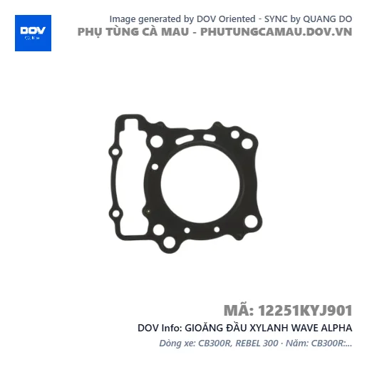 GIOĂNG ĐẦU XYLANH WAVE ALPHA — 12251KYJ901