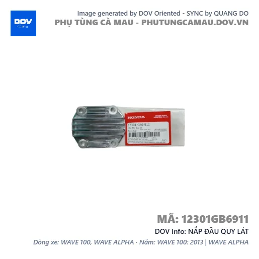 NẮP ĐẦU QUY LÁT  — 12301GB6911