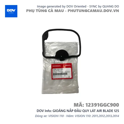 GIOĂNG NẮP ĐẦU QUY LÁT AIR BLADE 125 — 12391GGC900
