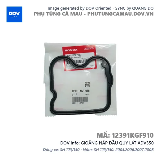 GIOĂNG NẮP ĐẦU QUY LÁT ADV350 — 12391KGF910