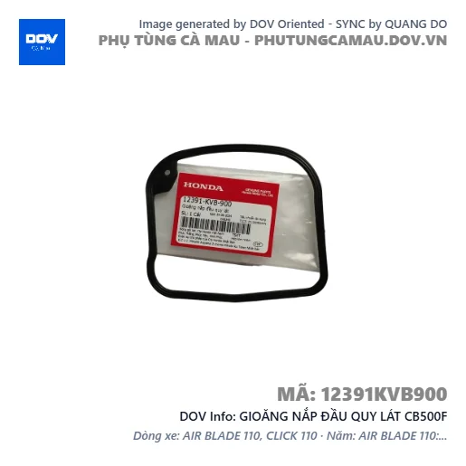 GIOĂNG NẮP ĐẦU QUY LÁT CB500F — 12391KVB900