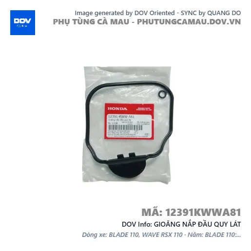 GIOĂNG NẮP ĐẦU QUY LÁT  — 12391KWWA81