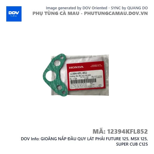 GIOĂNG NẮP ĐẦU QUY LÁT PHẢI FUTURE 125, MSX 125, SUPER CUB C125 — 12394KFL852