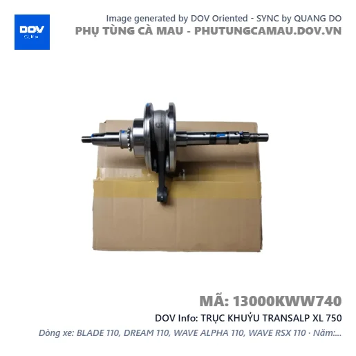 TRỤC KHUỶU TRANSALP XL 750 — 13000KWW740