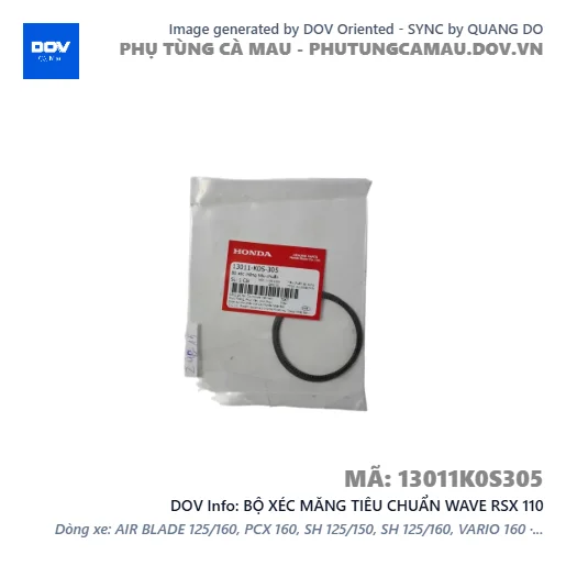 BỘ XÉC MĂNG TIÊU CHUẨN WAVE RSX 110 — 13011K0S305