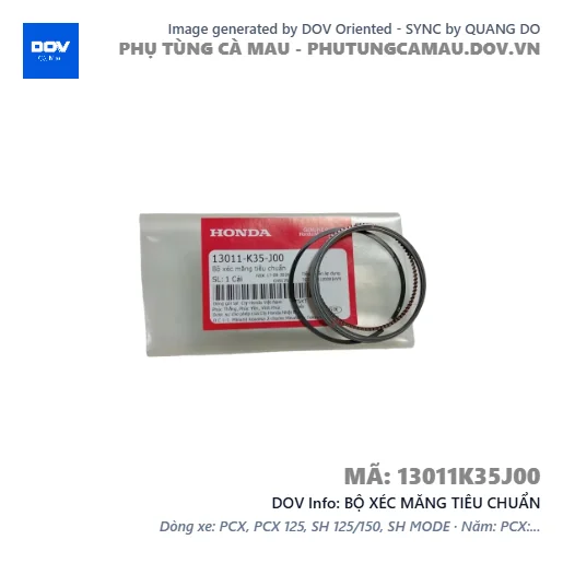 BỘ XÉC MĂNG TIÊU CHUẨN  — 13011K35J00