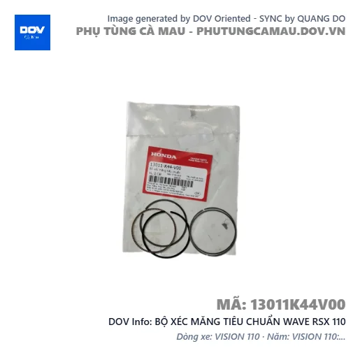 BỘ XÉC MĂNG TIÊU CHUẨN WAVE RSX 110 — 13011K44V00