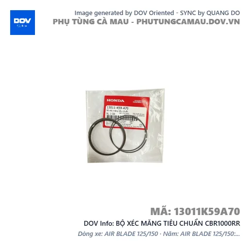 BỘ XÉC MĂNG TIÊU CHUẨN CBR1000RR — 13011K59A70