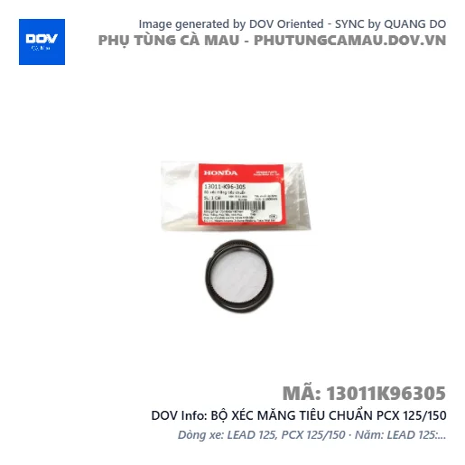 BỘ XÉC MĂNG TIÊU CHUẨN PCX 125/150 — 13011K96305