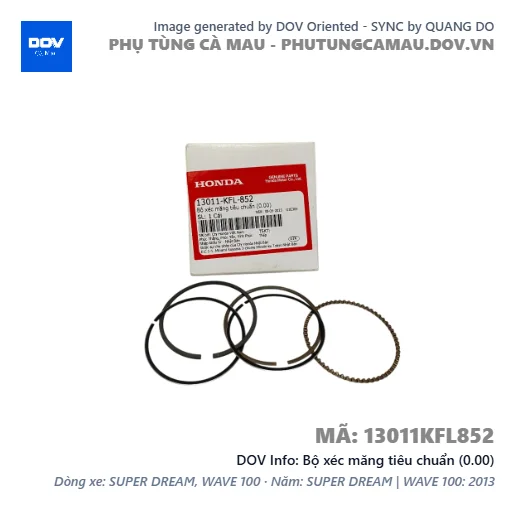 Bộ xéc măng tiêu chuẩn (0.00)  — 13011KFL852