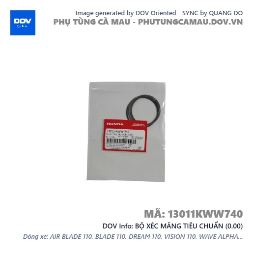 BỘ XÉC MĂNG TIÊU CHUẨN (0.00)  — 13011KWW740